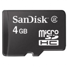 Sandisk microsd hc card (class 2) - 4 gb