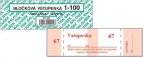 Bloček vstupenky