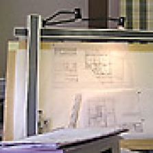 Lampa k rýsovacímu prknu