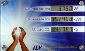LCD displej pro fotovoltaické elektrárny 
