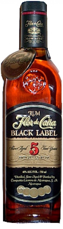 Rum Flor de Cana Black 5 y.o. 40% 0,7l