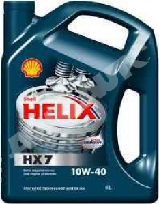 Motorový olej plná syntetika Shell Helix Diesel Hx7 10W-40 4 L