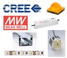 LED diody pro osvětlení, LED pásky, LED zdroje a ovládání, distributor LED CREE