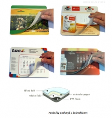 Reklamné podložky pod myš s kalendárom