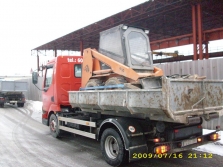 Přeprava stavebních strojů a materiálu