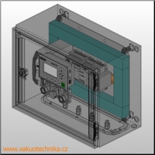 3D model jednoduchého rozvaděče se SIEMENS LOGO!