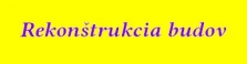 Rekonštrukcie historických budov