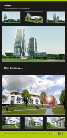 Výstavný areál-Aréna a dom dôchodcov.