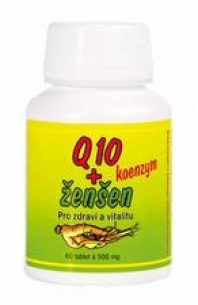 Tablety Q 10 koenzym + ženšen