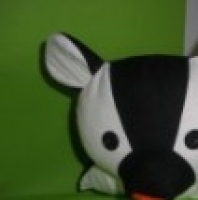 Zvířecí polštářky černobílé