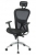 Kancelářská židle ZK-06 Výškově nastavitelná, nastavitelné područky, houpací mechanismus, pružná opěra zad s nastavitelnou bederní oporou a opěrkou hlavy. Materiál pružný nylon, síťovaný sedák a síťovaná opěra. Chromovaný kříž. Nosnost: 120kg.