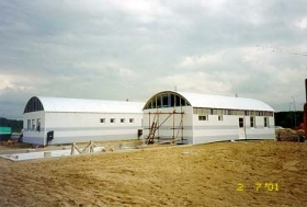 Konstrukce zámečnické - obloukové střechy