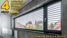 Venkovní rolety a venkovní žaluzie - zaměření, doprava a montáž za 1kč