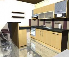 Návrhy kuchyňských interiérů