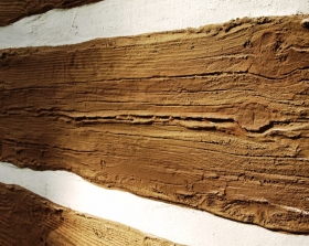 zkamenělé dřevo-imitace roubení, rekonstrukce roubenky