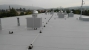 plochá střecha jednoplášťová - tepelná izolace polystyrén, odvětrání VZT