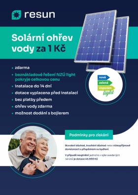 Solární ohřev vody za 1 Kč !