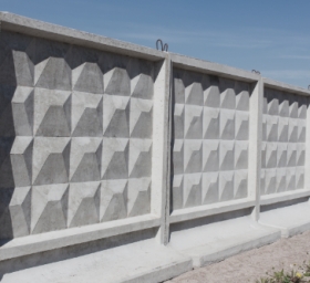 Betonové skládané ploty