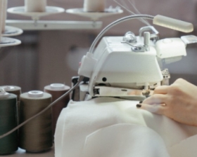 Šicí dílna, výroba modrotisku