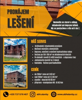 Pronájem lešení