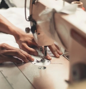Úpravy oděvů a šití bytového textilu