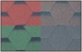 Bitumenové střešní šindele Hexagonal