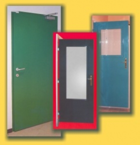 Protipožární dveře jednokřídlové, dvoukřídlové