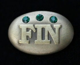Odznak FIN s kamínkem