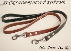 Ručky popruhové kožené