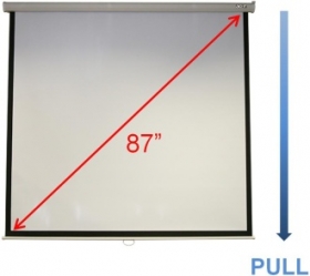 Promítací plátna - Plátno M87-S01MW -70"x70",manuální,bílé matné