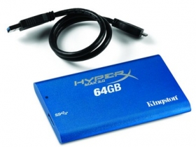SSD disky externí - 64GB Kinsgton HyperX Max External SSD USB 3.0