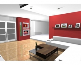Kancelářské a bytové interiéry - vyměření prostoru, 3D návrh