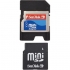 Pretec Mini SD 128 MB + redukce