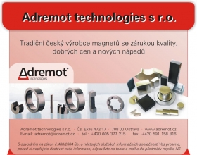ADREMOT TECHNOLOGIES – tradičný výrobce a dodavatel magnetů za super ceny