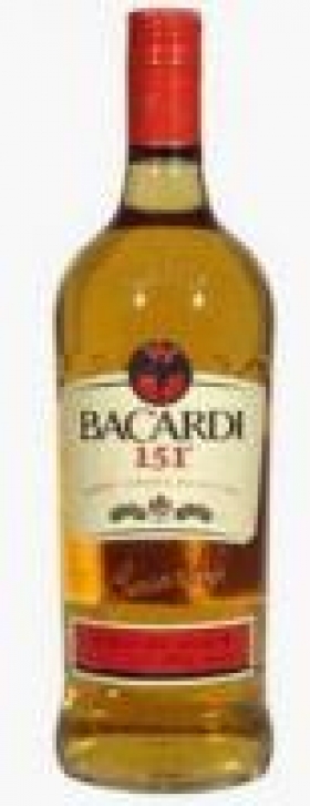 Tmavý rum Bacardi 151 proof 75,5 % 1 l