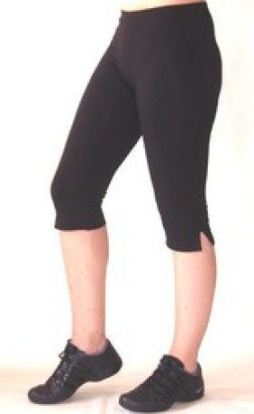 Leggins pod kolena s rozparkem 80103023