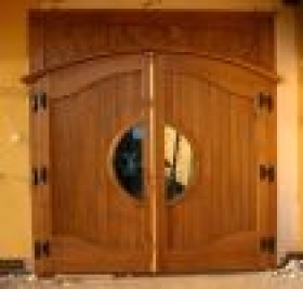 Garážová vrata dřevěná, vjezdová vrata