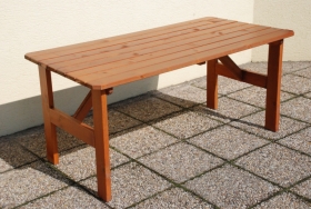 Zahradní nábytek - dřevěný stůl R8