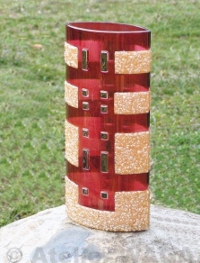 Skleněná váza city