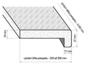 Vnitřní dřevotřískové parapety Kaindl