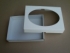 Dárková krabička s průhledem-bílá (190x145x35) 