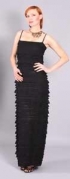 Šaty Femme - černé volánky