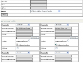 Parametry produktu