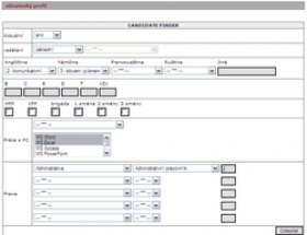 Vyhledavač kandidátů