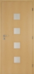 Interiérové laminované dveře Quadra sklo