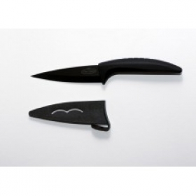 Keramický nůž Profi M s krytkou - černý