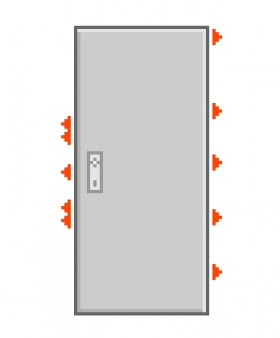 Dveře F6/3 Abloy