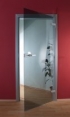 Skleněné dveře Planibel (průhledné s v kovově šedém odstínu) 108