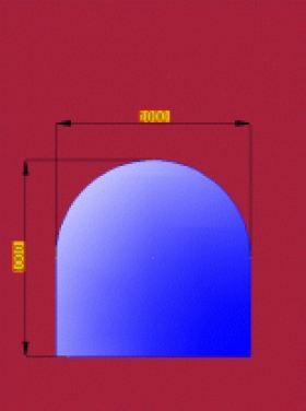 Sklo pod krbová kamna portál 1000x1000mm