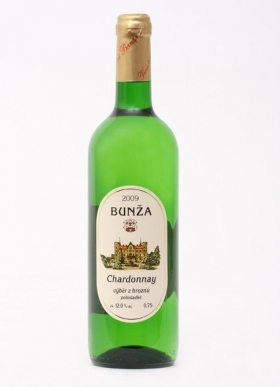 Chardonnay výběr z hroznů 2009 - polosladké víno